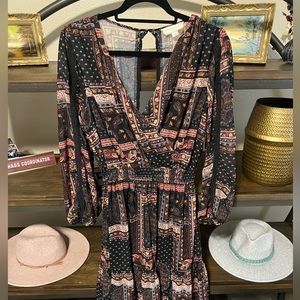 Multicolor Backless Dress